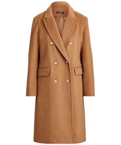 Women's Double-Breasted Walker Coat Brown $144.00 Coats