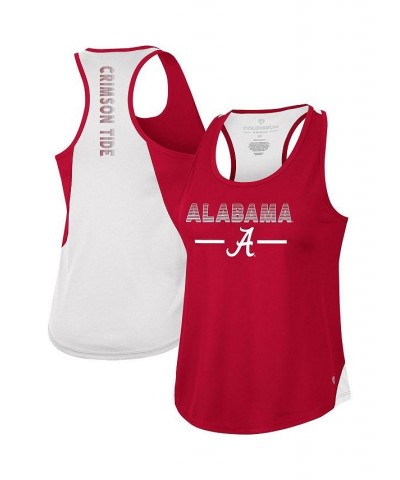 Women's Crimson Alabama Crimson Tide Sachs 2-Hit Scoop Neck Racerback Tank Top Crimson $17.10 Tops