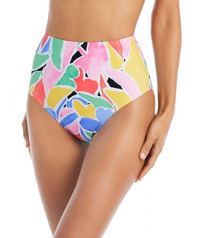 Women's Palm Beach High-Waisted Tummy-Control Bikini Bottoms Multi $30.66 Swimsuits