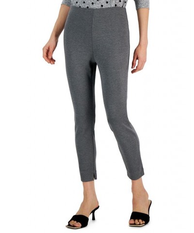 Petite Skinny Elastic-Waist Pull-On Ankle Pants Dark Grey Heather $10.41 Pants