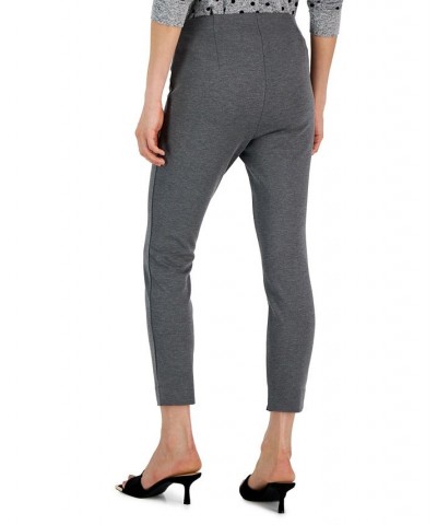 Petite Skinny Elastic-Waist Pull-On Ankle Pants Dark Grey Heather $10.41 Pants