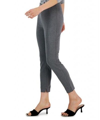 Petite Skinny Elastic-Waist Pull-On Ankle Pants Dark Grey Heather $10.41 Pants