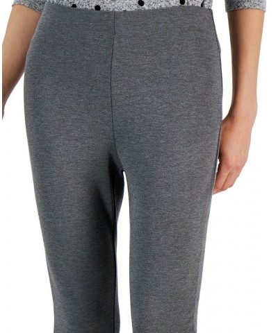 Petite Skinny Elastic-Waist Pull-On Ankle Pants Dark Grey Heather $10.41 Pants