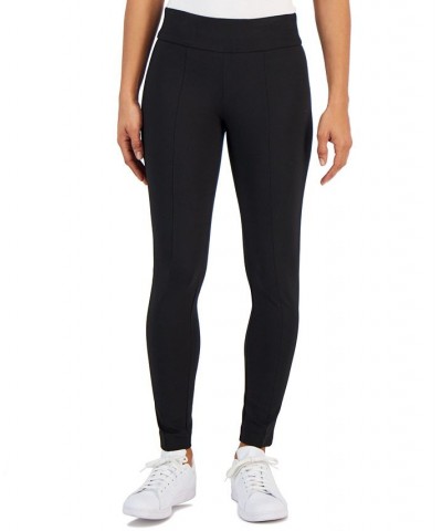 Women's Mid Rise Pull-on Skinny Compression Pant Jones Black $25.37 Pants