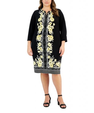 Plus Size A-Line Dress Black $22.15 Dresses