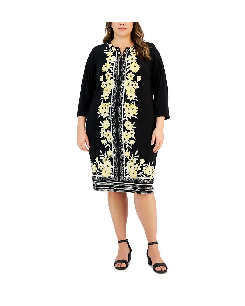 Plus Size A-Line Dress Black $22.15 Dresses