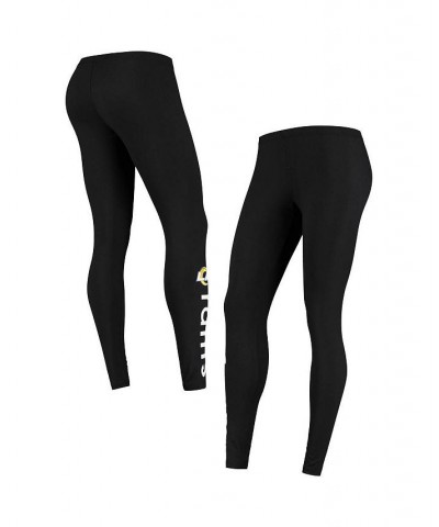 Women's Black Los Angeles Rams Post Season Team Leggings Black $23.84 Pants