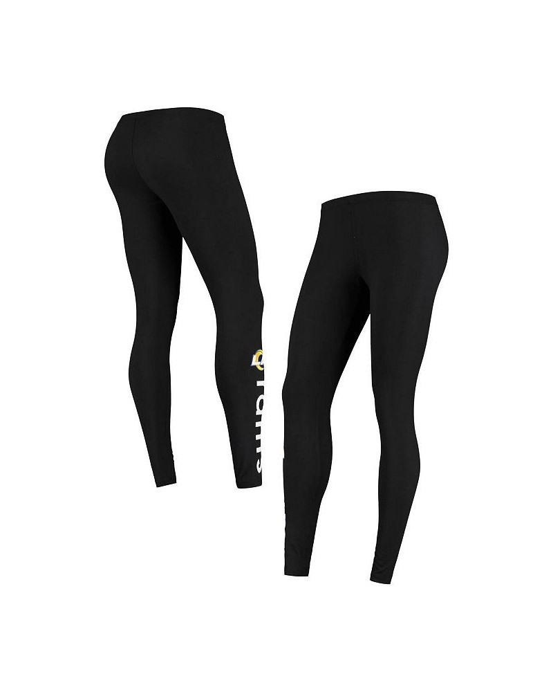 Women's Black Los Angeles Rams Post Season Team Leggings Black $23.84 Pants