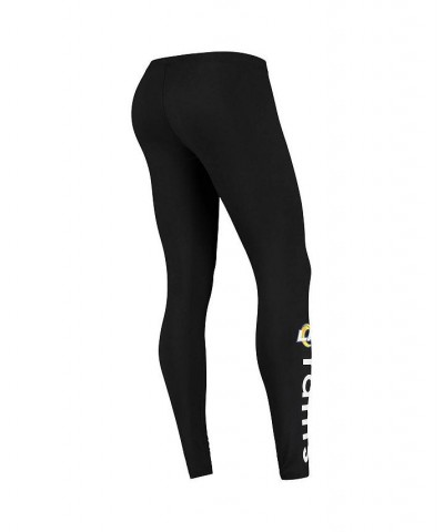 Women's Black Los Angeles Rams Post Season Team Leggings Black $23.84 Pants