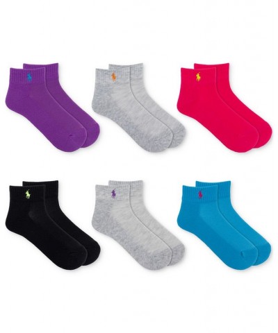 Blue Label Women's Sport Quarter 6 Pack Socks Brmul $17.34 Socks