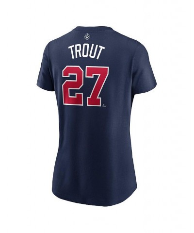 Women's Mike Trout Navy USA Baseball 2023 World Baseball Classic Name and Number T-shirt Navy $27.49 Tops