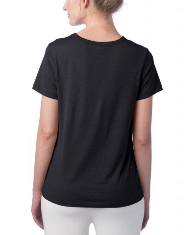 Women's Modal Tri-Blend Crew T-shirt Black $13.99 Tops