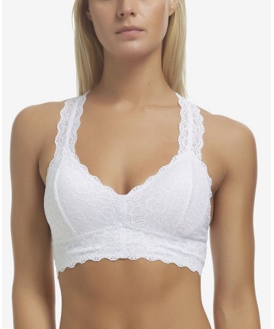 Women's Wire Free Lace Bralette White $16.82 Bras