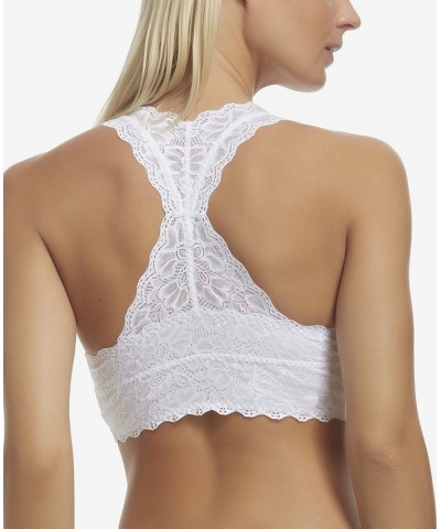 Women's Wire Free Lace Bralette White $16.82 Bras