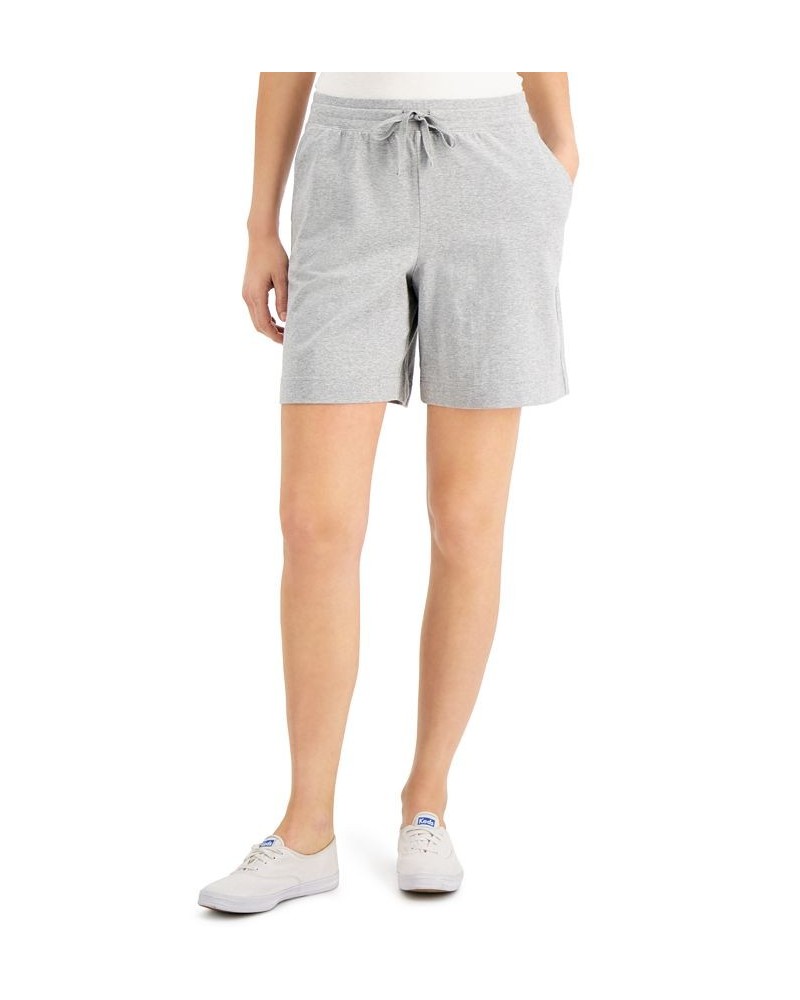 Petite Knit Shorts Smoke Grey Heather $11.95 Shorts