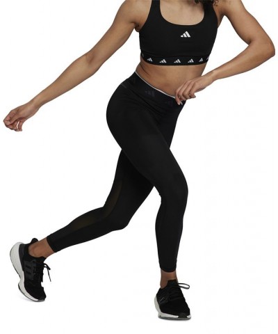 Women's Active Techfit V-Shaped Elastic Leggings Black $24.94 Pants