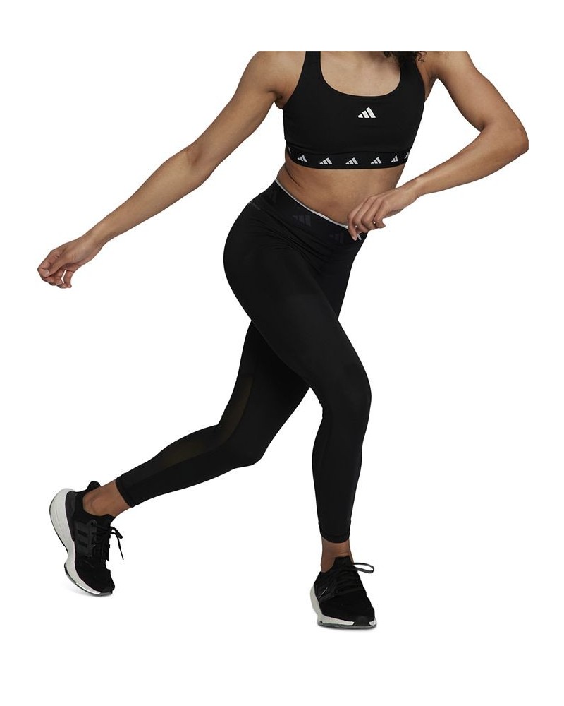 Women's Active Techfit V-Shaped Elastic Leggings Black $24.94 Pants