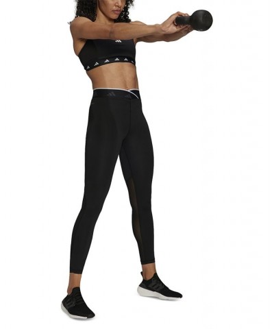 Women's Active Techfit V-Shaped Elastic Leggings Black $24.94 Pants