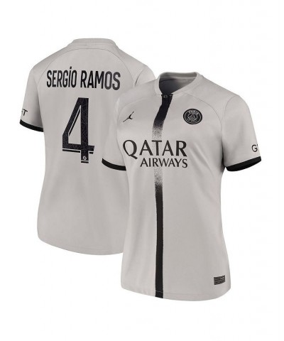 Women's Sergio Ramos Black Paris Saint-Germain 2022/23 Away Breathe Stadium Replica Player Jersey Black $49.00 Jersey