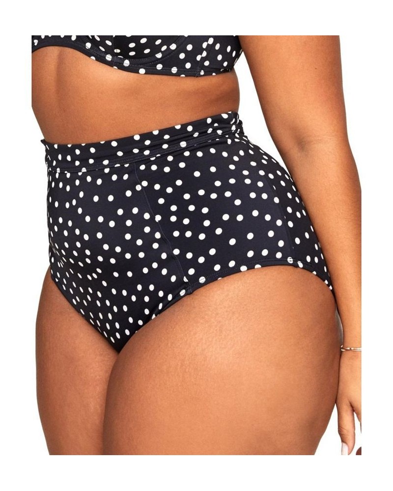 Vivien Women's Plus-Size Swimwear High-Waist Bikini Bottom Multi $10.23 Swimsuits