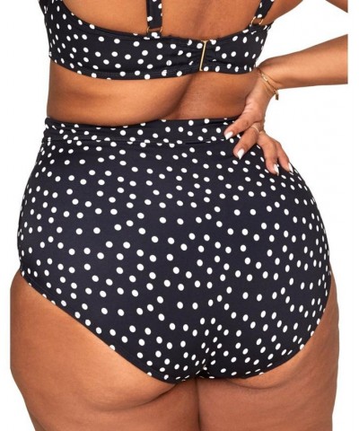 Vivien Women's Plus-Size Swimwear High-Waist Bikini Bottom Multi $10.23 Swimsuits