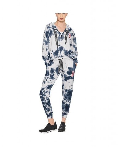 Women's White Navy Boston Red Sox Melody Tie-Dye Jogger Pants White, Navy $44.10 Pants