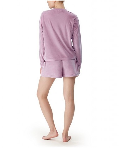 Women's Baby Fleece Lounge Set Set of 2 Purple Ash $34.98 Sleepwear