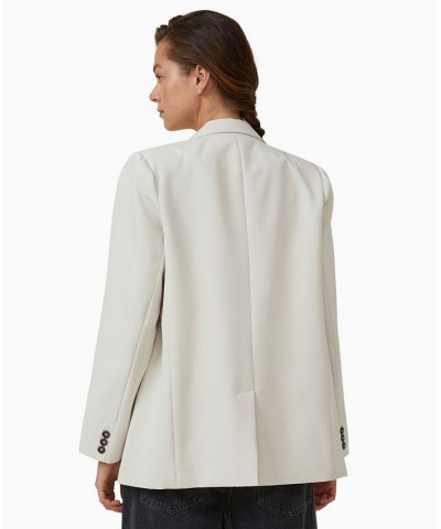 Women's Oversized Blazer Jacket Stone $50.00 Jackets