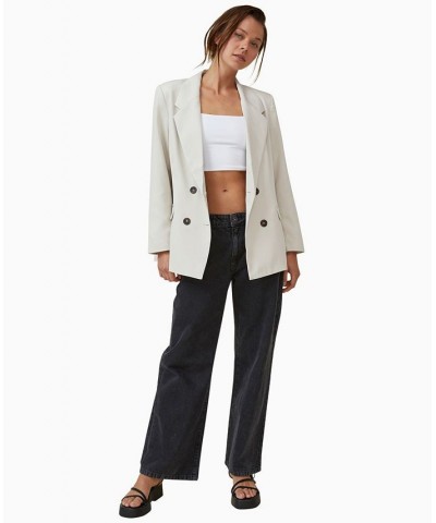 Women's Oversized Blazer Jacket Stone $50.00 Jackets