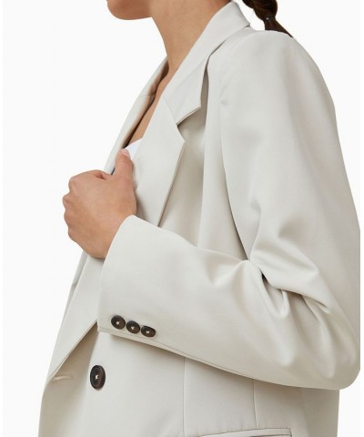 Women's Oversized Blazer Jacket Stone $50.00 Jackets