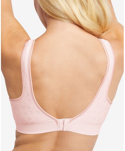 Comfort Revolution ComfortFlex Fit Seamless Shaping Wireless Bra 3488 White Tropical Floral $18.59 Bras