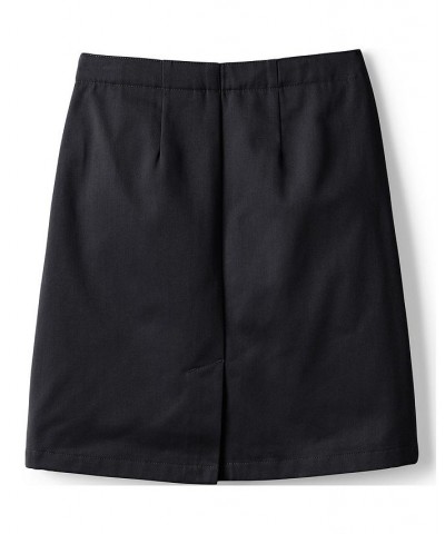 School Uniform Women's Blend Chino Skort Top of Knee Black $26.97 Skirts