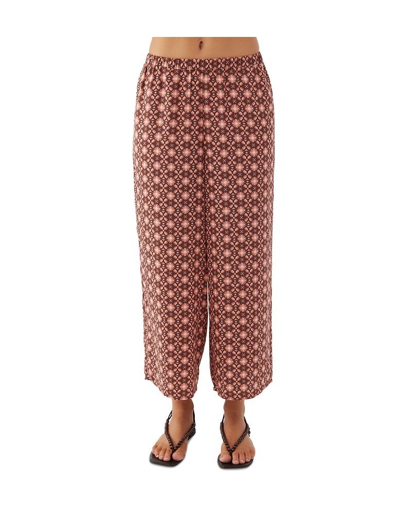 Juniors' Miriam Geo Satin Pull-On Pants Canyon Clay $21.03 Pants