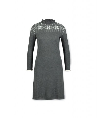 Womens' Fair Isle Sweater Dress Charcoal Fair Isle $31.17 Dresses