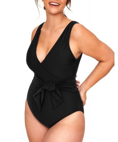 Kaitlyn Women's Plus-Size Swimwear One-Piece Black $34.28 Swimsuits