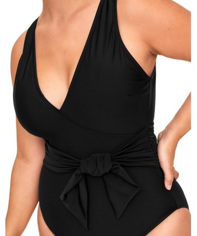 Kaitlyn Women's Plus-Size Swimwear One-Piece Black $34.28 Swimsuits