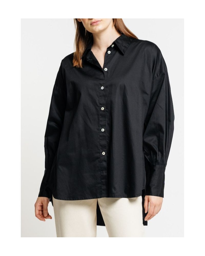 Women's Museo Button Up Shirt Black $53.72 Tops