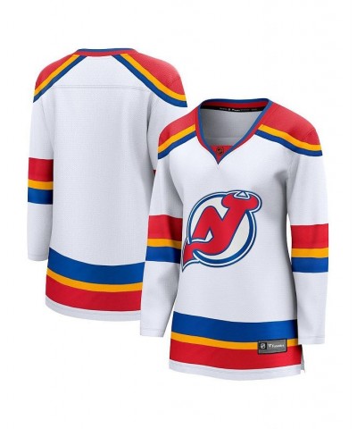 Women's Branded White New Jersey Devils Special Edition 2.0 Breakaway Blank Jersey White $51.30 Jersey