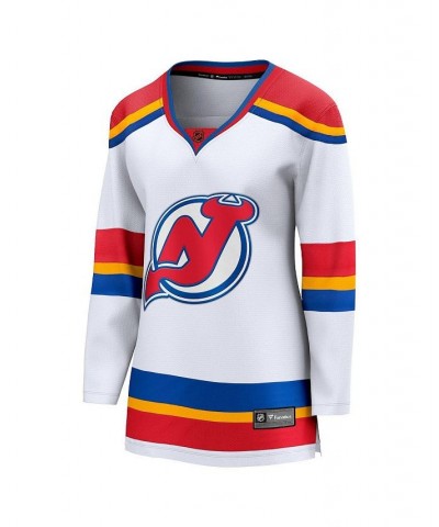 Women's Branded White New Jersey Devils Special Edition 2.0 Breakaway Blank Jersey White $51.30 Jersey