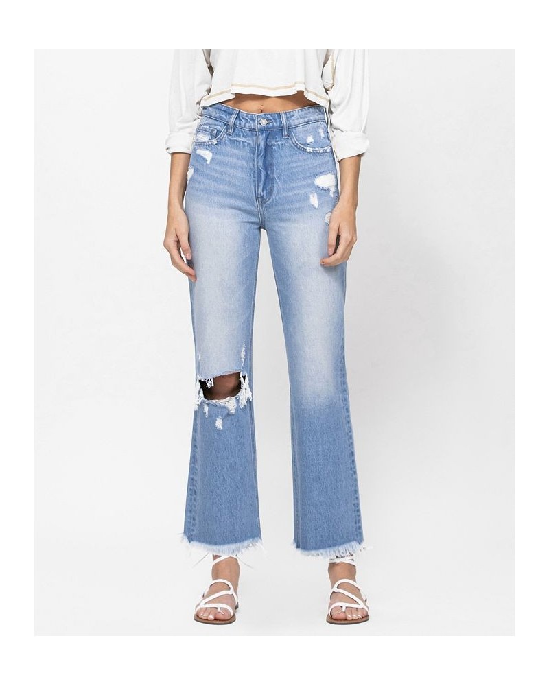 Women's 90's Vintage-Like Ankle Flare Jeans Light Blue $34.98 Jeans