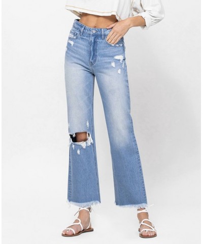 Women's 90's Vintage-Like Ankle Flare Jeans Light Blue $34.98 Jeans