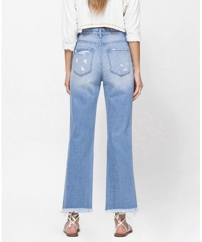 Women's 90's Vintage-Like Ankle Flare Jeans Light Blue $34.98 Jeans