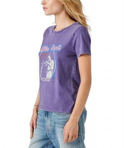 Women's Cotton Miles Davis Graphic-Print Tee Deep Wisteria $23.22 Tops