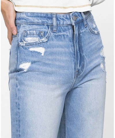 Women's 90's Vintage-Like Ankle Flare Jeans Light Blue $34.98 Jeans