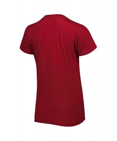 Women's Burgundy Washington Commanders Post Season V-Neck T-shirt Red $13.12 Tops