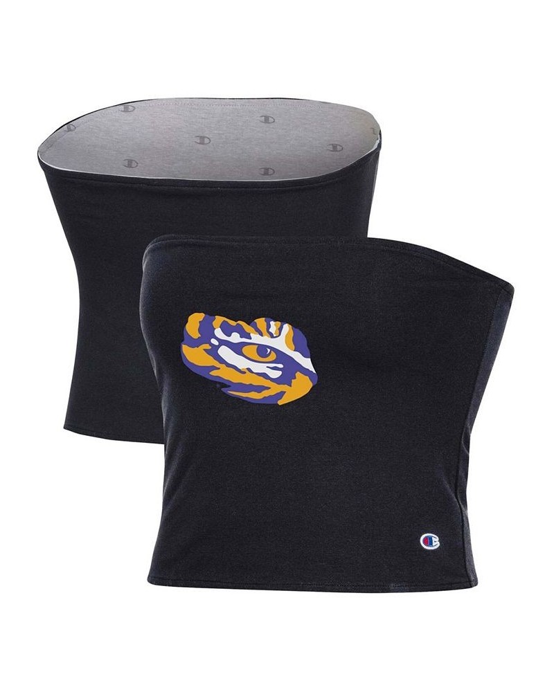 Women's Black and Gray LSU Tigers Reversible Allover Print Tube Top Black, Gray $19.20 Tops