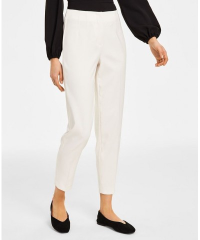 Women's Stretch Slim Hollywood-Waist Ankle Pants White $26.46 Pants