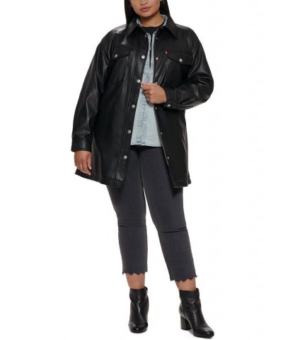 Trendy Plus Size Belted Jacket Black $36.30 Jackets