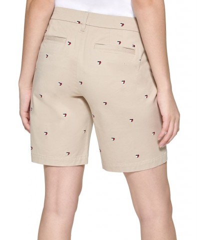 Women's TH Flex Heart Flag Chino Shorts Khaki Multi $26.54 Shorts