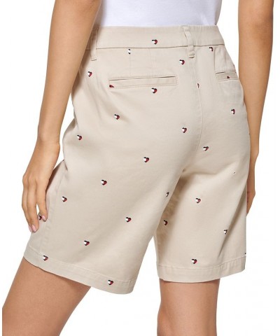 Women's TH Flex Heart Flag Chino Shorts Khaki Multi $26.54 Shorts